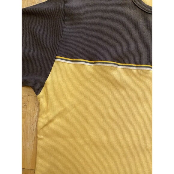 Patprimo  Casual Men’s  Size M. Dark Blue/ Yellow T- Shirt Short Sleeve. - Picture 3 of 9
